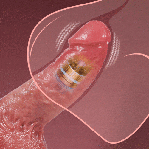 5.51‘’ Derek Curved Glans Free Lubricant P and G Spot Stimulation Realistic Anal Dildo Thrusting Heating Vibrating-IntimiLife