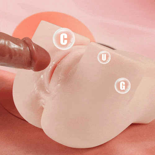 Dildo demonstrating rotating beads function with multiple vibration modes