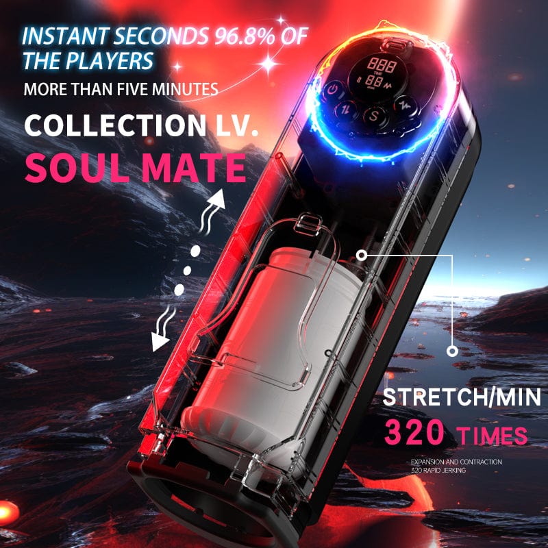 Low-noise vibrating stroker with sleek luxury design