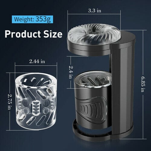 Piston-Style Manual Thrusting Detachable Male Masturbator-IntimiLife