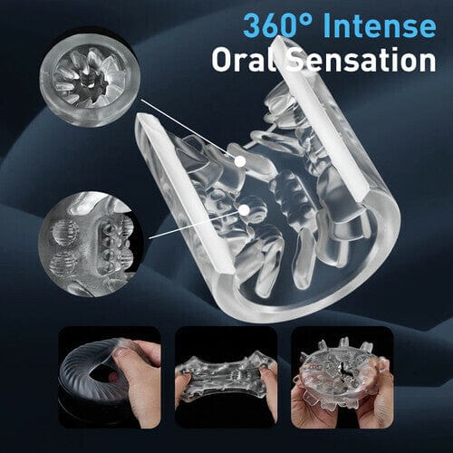 Piston-Style Manual Thrusting Detachable Male Masturbator-IntimiLife