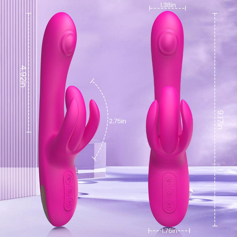 Close-up of 7-finger wiggling mechanism and dual-sided flapping heads