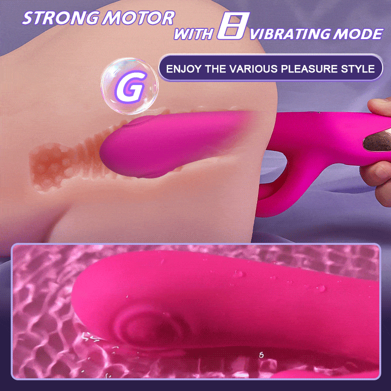 Vibrator demonstrating waterproof design suitable for bath or shower use
