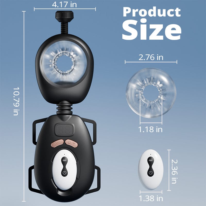 Darth Vader Wearable 9 Thrusting Vibration Male Masturbator With Remote-IntimiLife