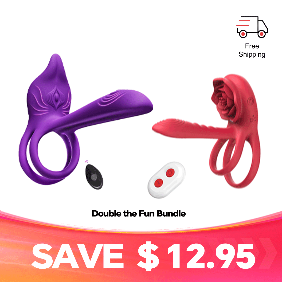 App & Remote Vibe Ring with G-Zone & External Massager