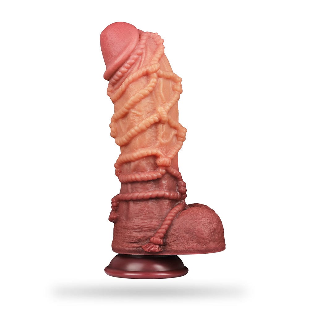 6.69‘’ Double Layer Silicone Hemp Rope Artificial Dildo-IntimiLife