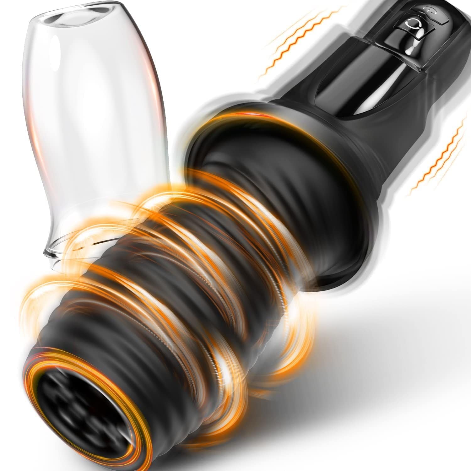 Close-up of internal texture with 108 soft bumps for stimulation