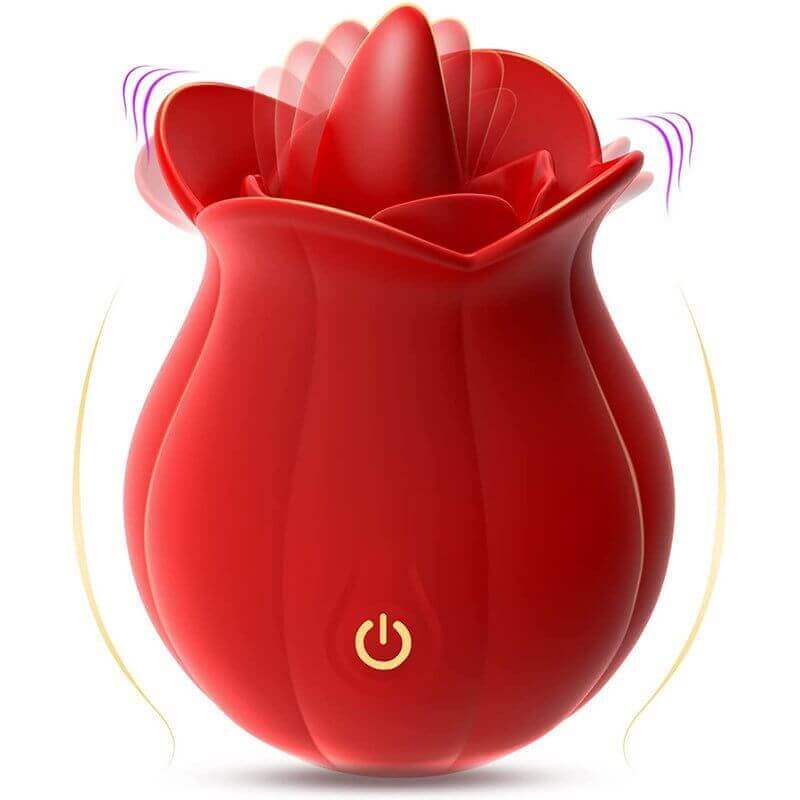 Mlem - 10 Speeds Purple Rose Tongue Massager