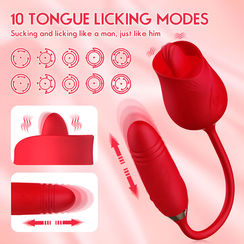 RoseLite Entry-Level Tongue-Style Rose Massager