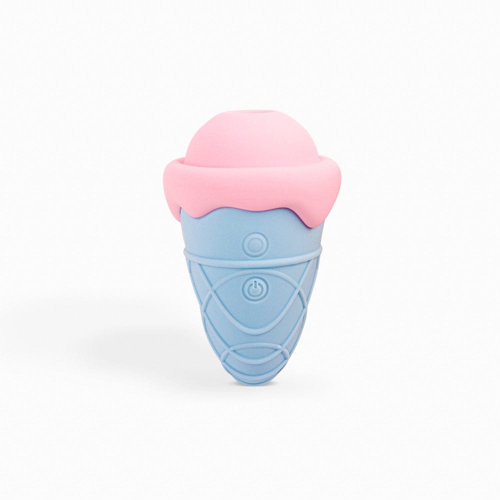 Waterproof vibrator showing medical-grade silicone construction