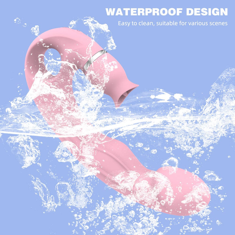 intimilife - Tongue Licking G Spot Stimulating Dildo Vibrator-IntimiLife