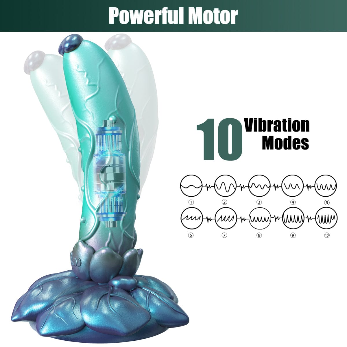 6.3‘’ AIMITEX Rose Silicone Dildo Anal Plug Alien Cute Penis-IntimiLife