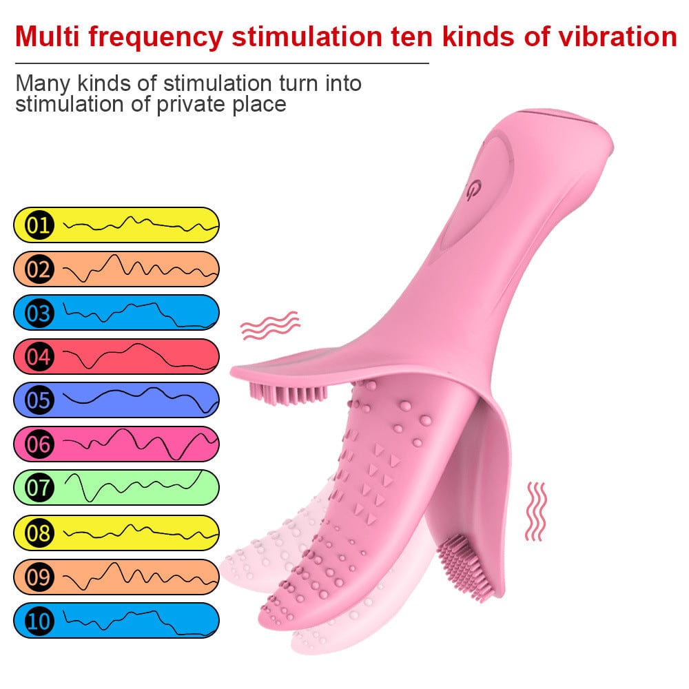 intimilife - Silicone Tongue Vibrator-IntimiLife