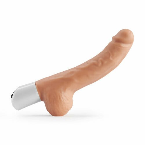 Close-up of realistic texture and 15-degree curvature for G-spot stimulation