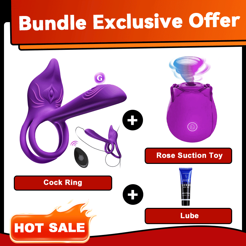 App & Remote Vibe Ring with G-Zone & External Massager