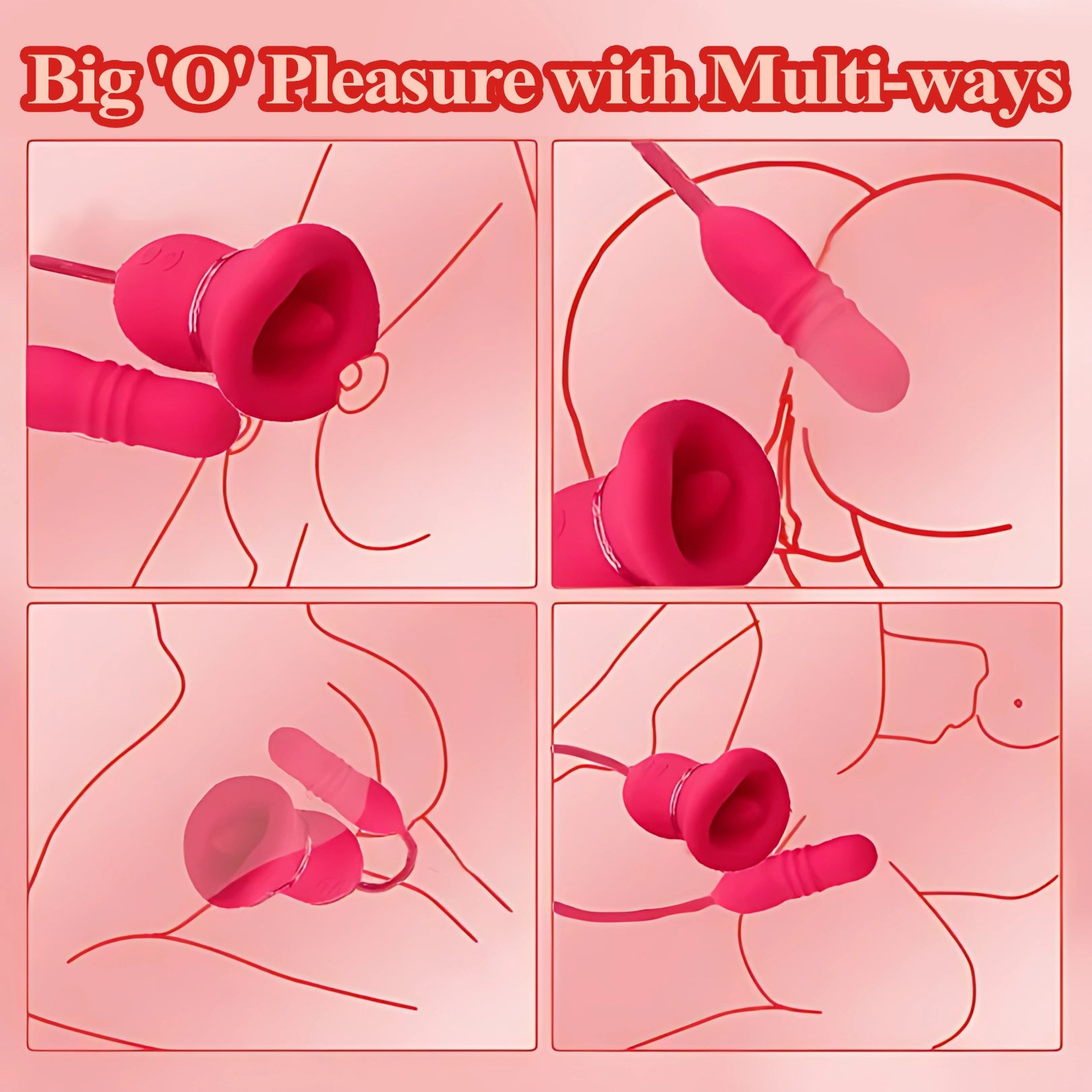 Kissel 5-in-1 Tongue-Style & Internal Motion Massager