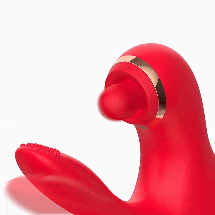 4 IN 1 Thrusting Vibrator with Licking, Vibration & Clit Tapping-IntimiLife