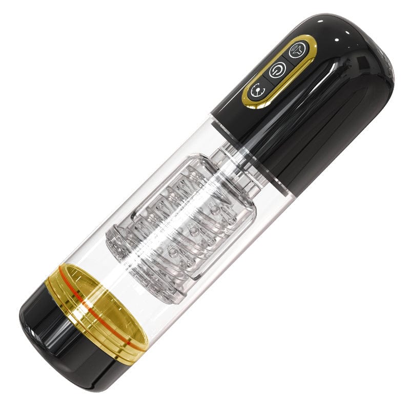 Automatic male pleasure device with TPE material and ergonomic design
