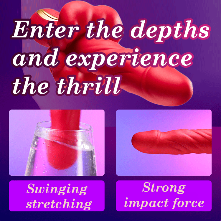 intimilife 360° Rotating Bead Telescopic Masturbation Vibrator-IntimiLife