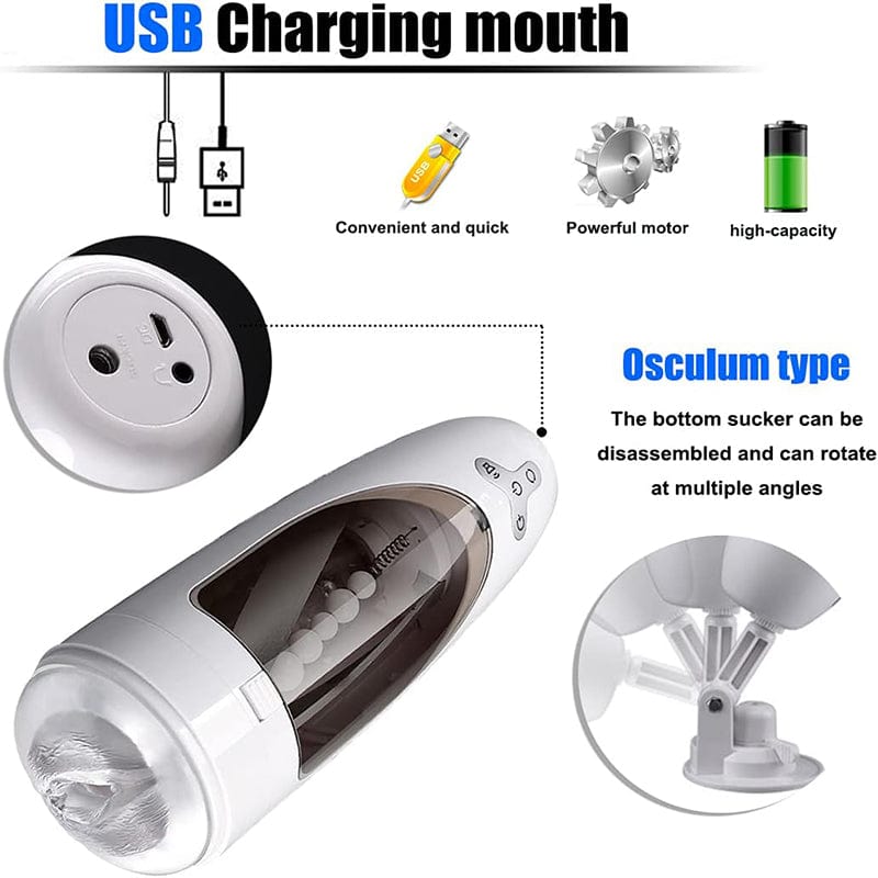 Male masturbator showing sleek design and ergonomic shape