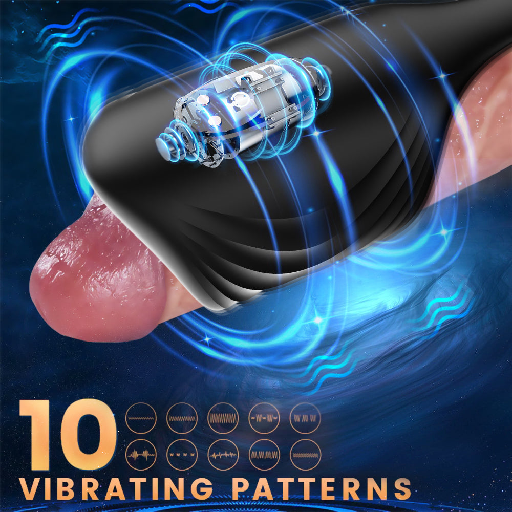 Penis Vibrator with Cock Ring-IntimiLife