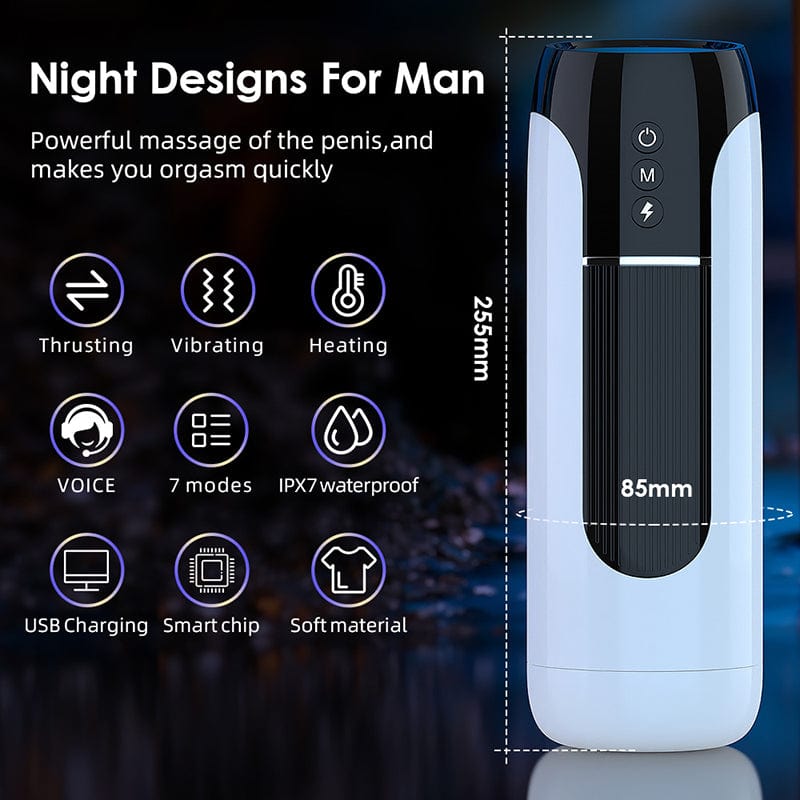 intimilife - Fully Automatic Male Telescopic Vibrating Masturbator-IntimiLife