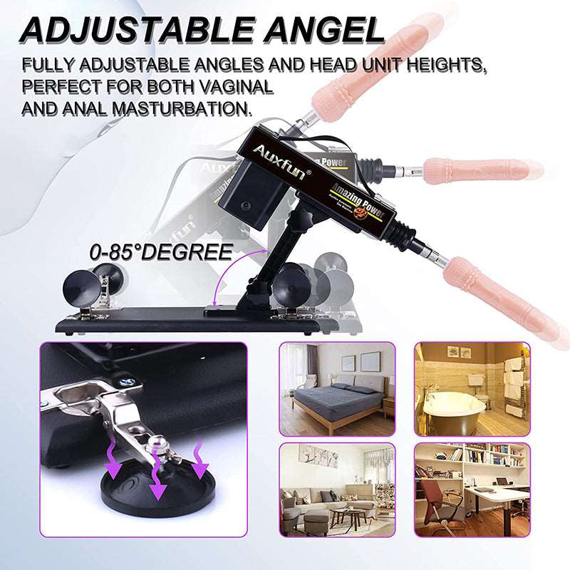 intimilife - Automatic Sex Machine Sex Toys Love Machine Device Gun with 6 Attachments-IntimiLife