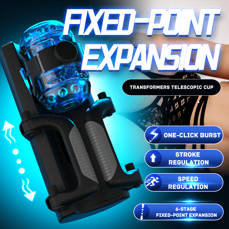 Thrusting Cannon King Mini 6-Segment Fixed-point Telescopic Male Masturbator-IntimiLife