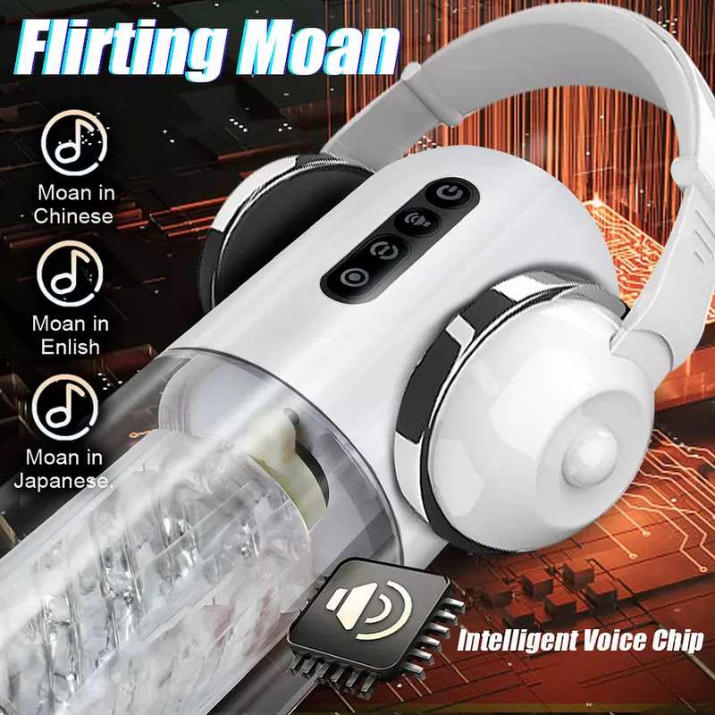 10-Frequency Rotating 10-Frequency Retractable Male Masturbator-IntimiLife