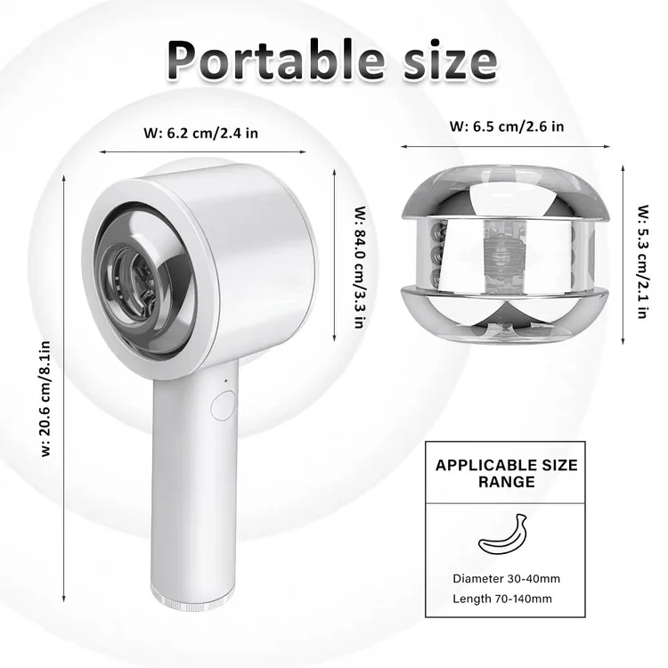 intimilife Truly - Intelligent 6 Frequency Telescopic Handheld Male Masturbator-IntimiLife