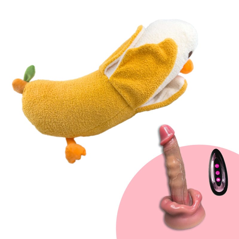 Close-up of thrusting mechanism and heating function on sex toy