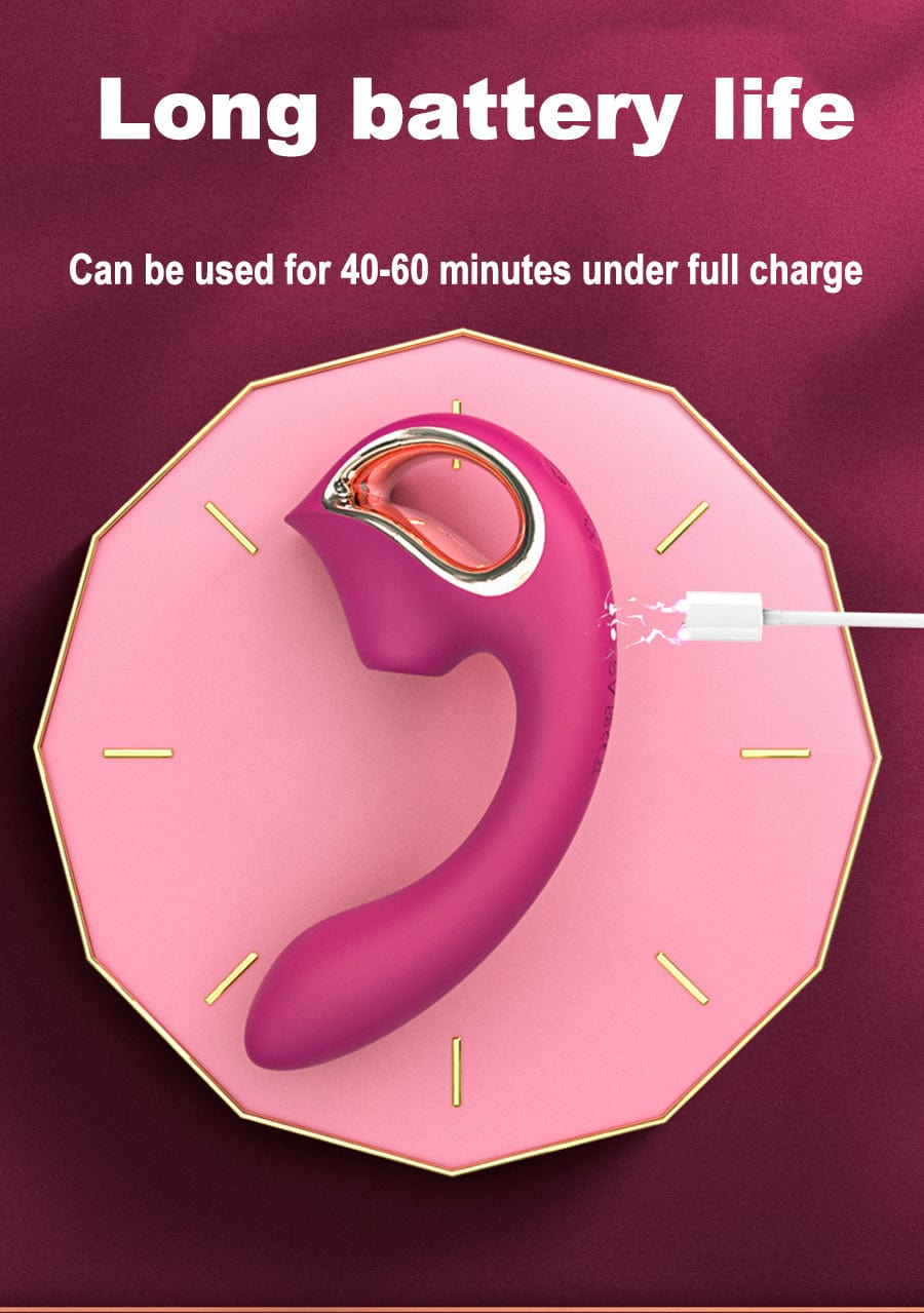 Waterproof vibrator in use during bath or shower scenario