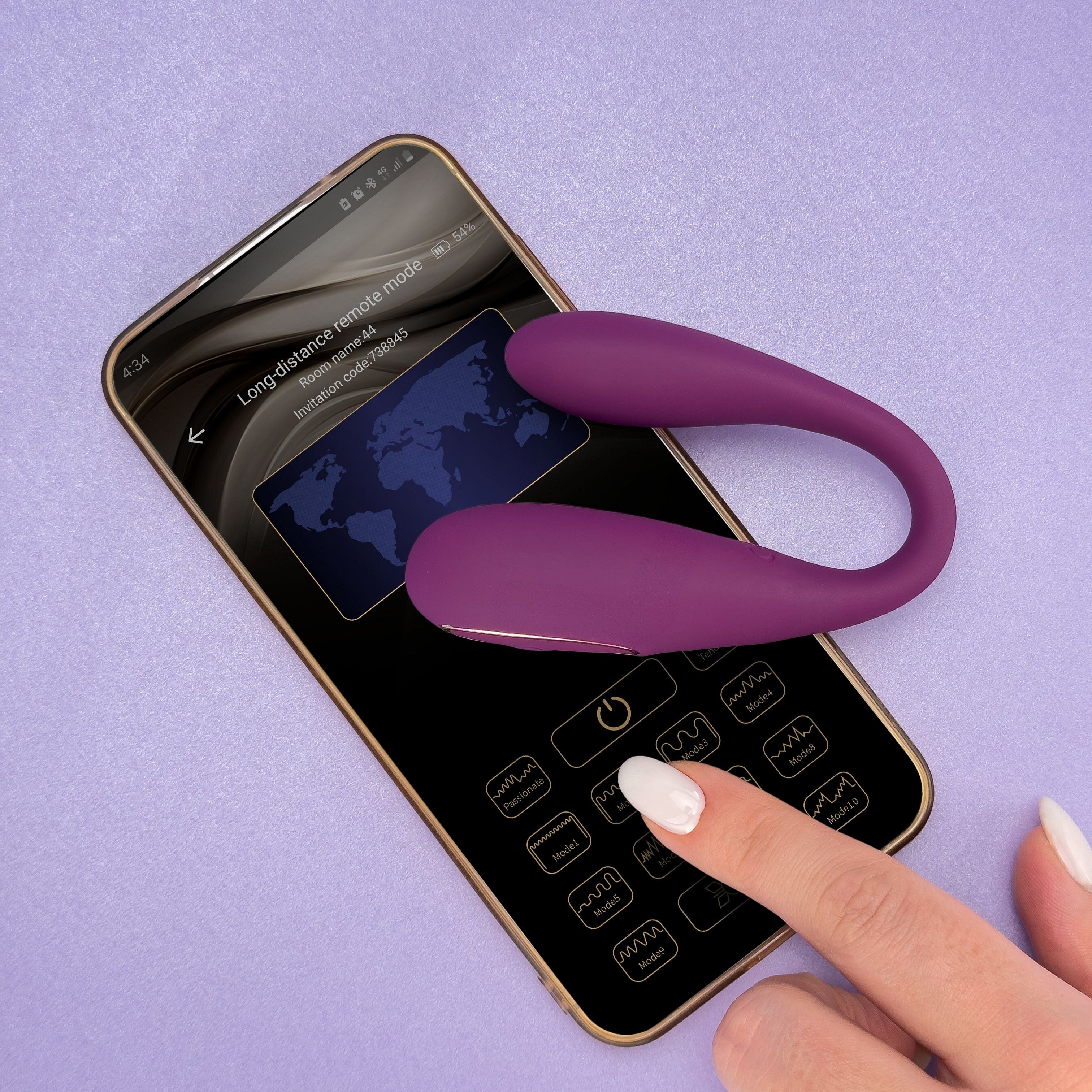 Playlink August App-Controlled C Shaped Vibrator product image 3