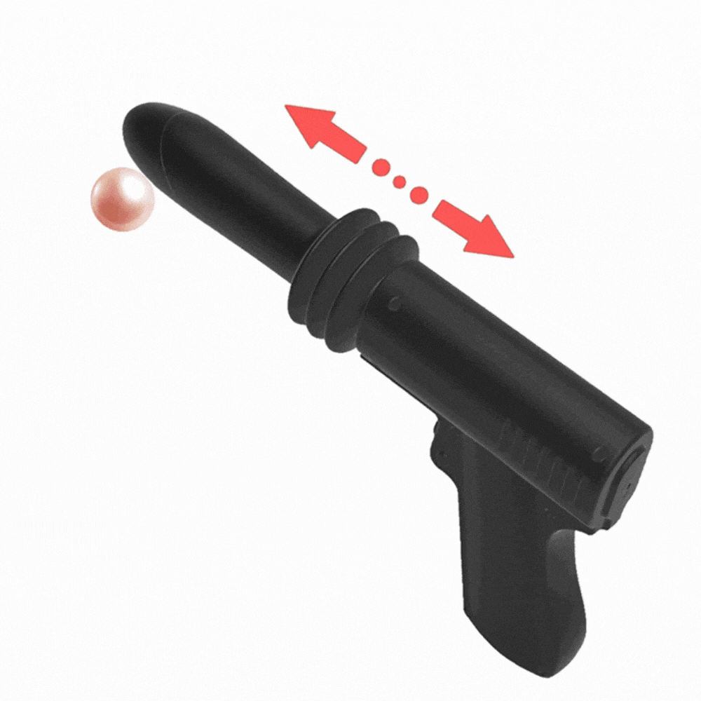 Telescopic vibrator showing adjustable length feature
