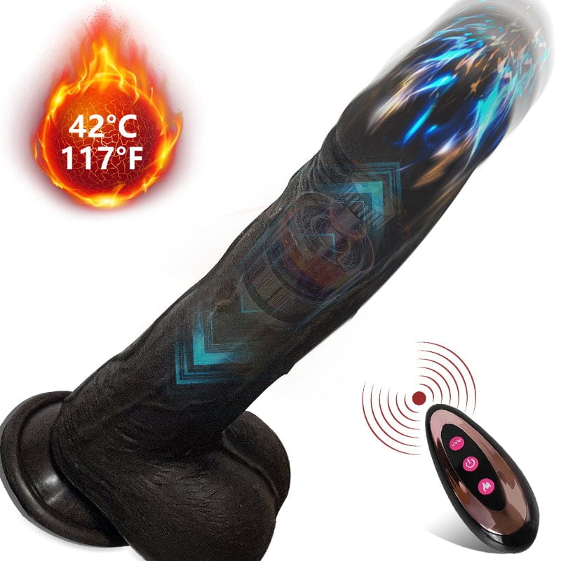 6.6‘’ Vibrating Thrusting Swing Thick Long Lifelike Dildo With Remote Control-IntimiLife