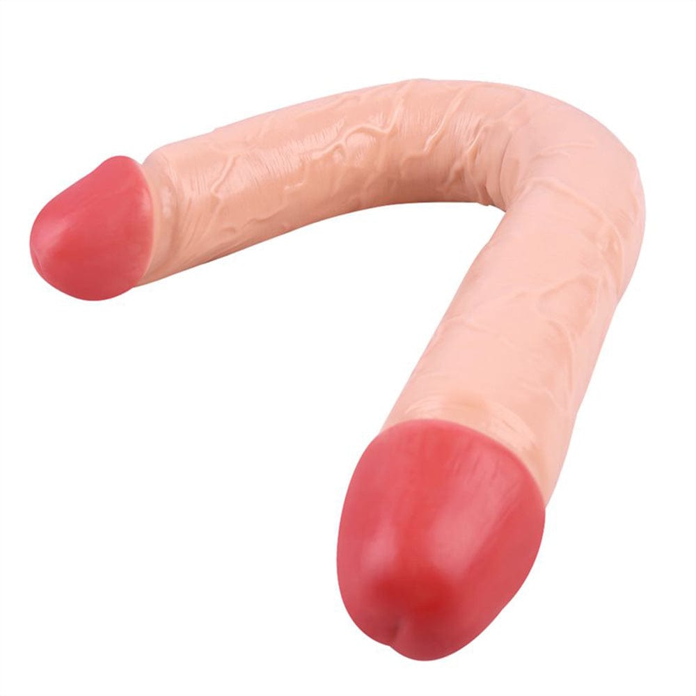 18.11‘’ Double-Ended Soft Silicone Simulated Anus Masturbation Dildo-IntimiLife