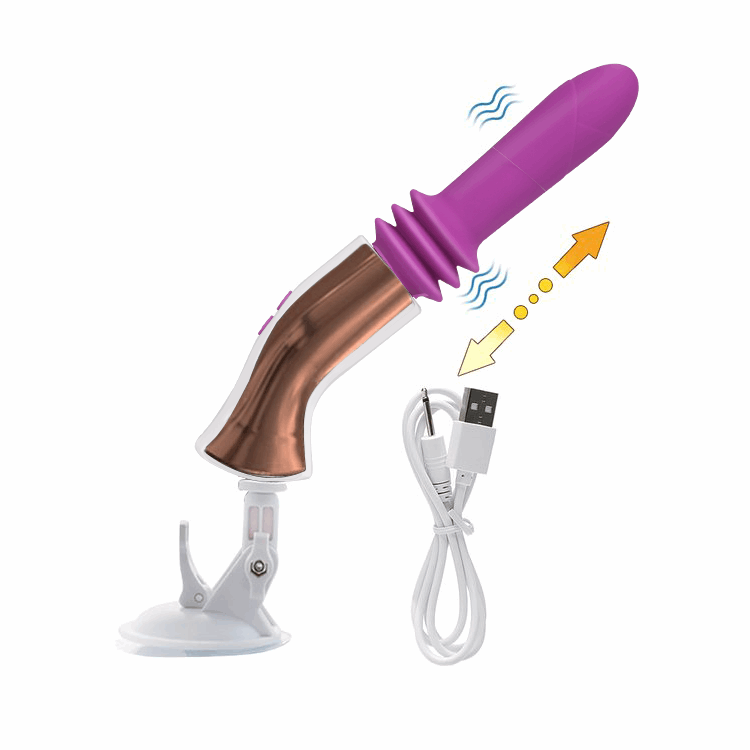 Compact vibrator with USB charging cable and storage pouch included