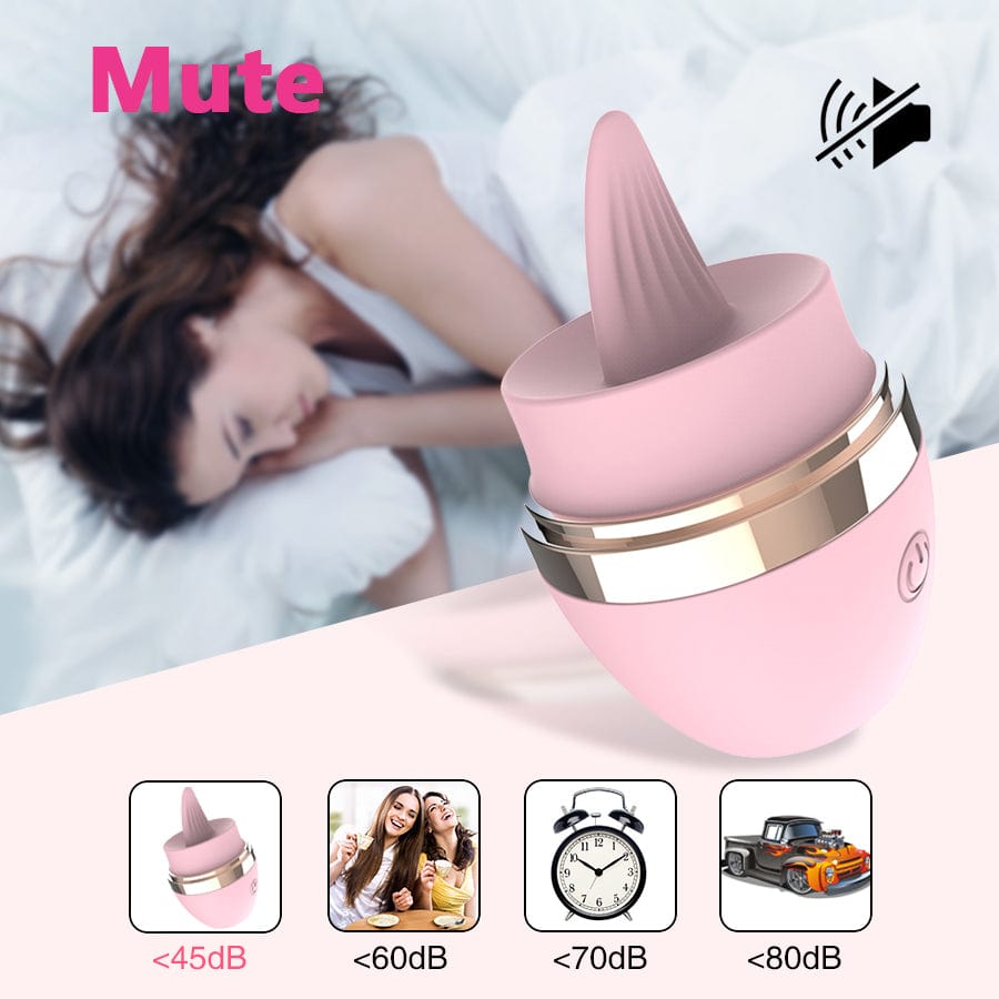 intimilife - Licking Tongue 10 Modes Egg Vibration Medical Silicone-IntimiLife