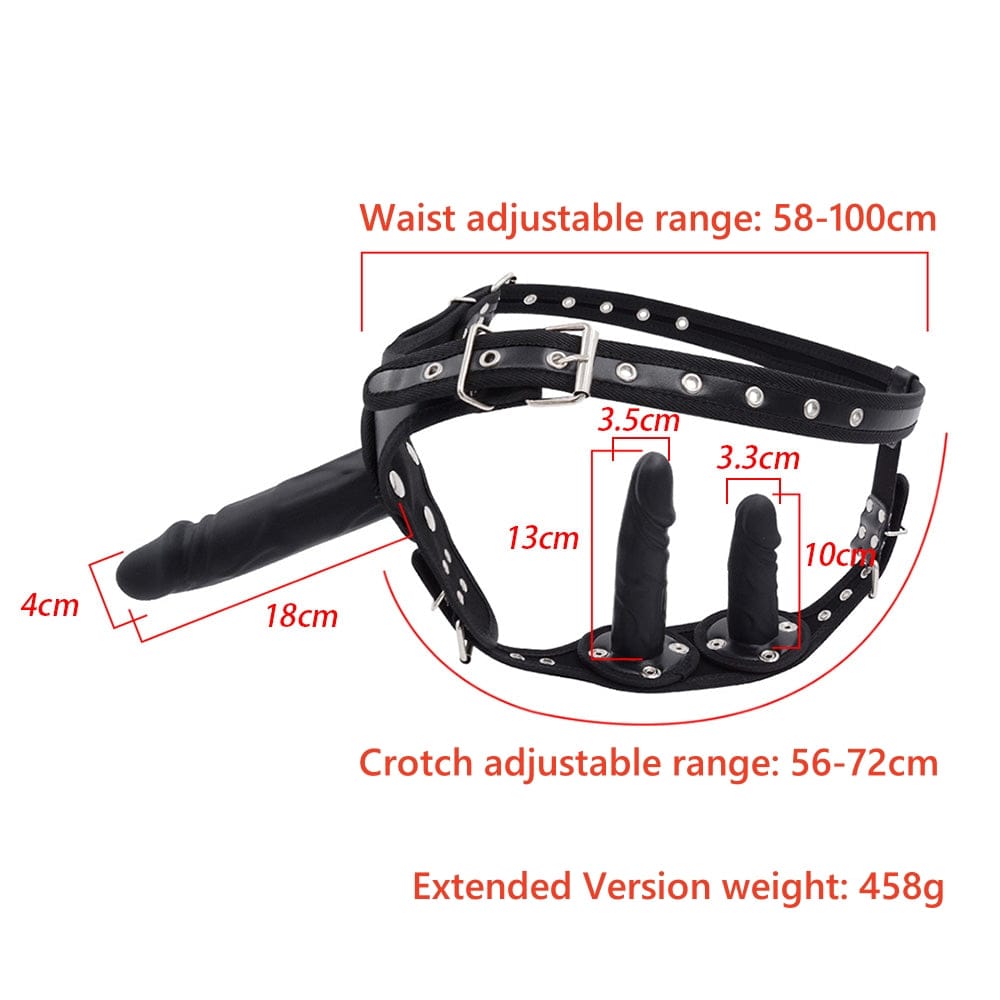 Adjustable shoulder straps and hollow waist design on wearable harness