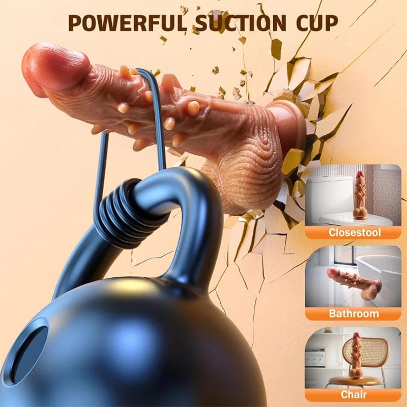 Medical grade silicone dildo demonstrating ergonomic shape and safety features
