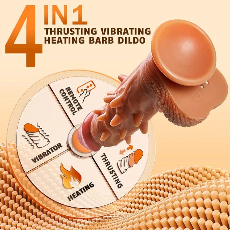 Remote controlled dildo with suction cup base for hands-free positioning