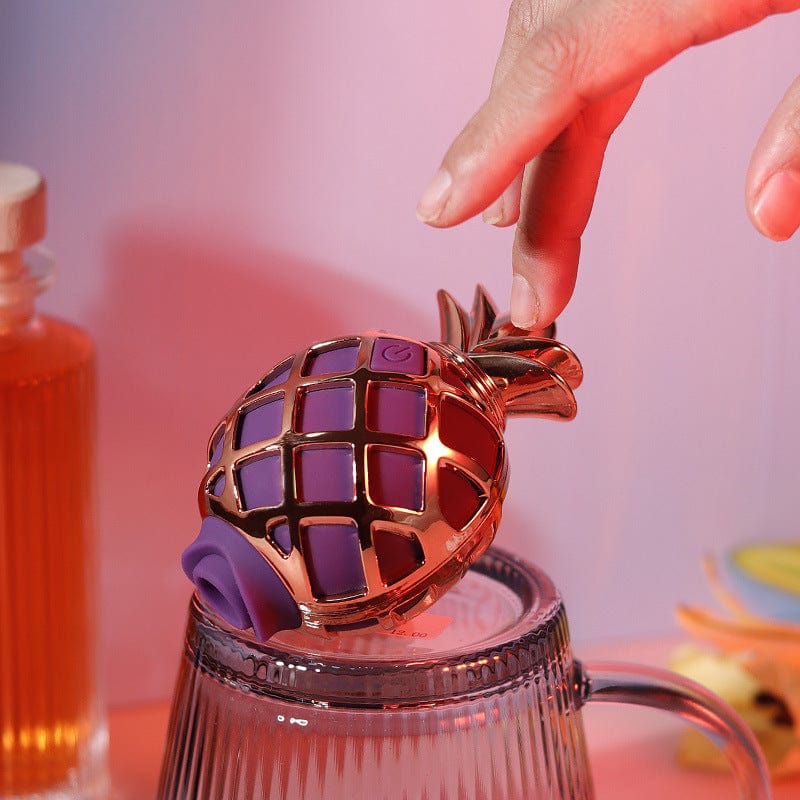Close-up of the sucking mechanism and smooth body-safe silicone surface