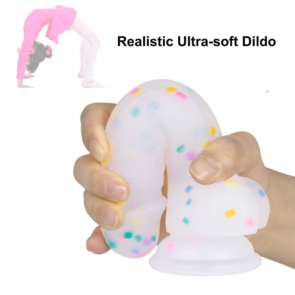 Waterproof transparent adult toy showing easy cleaning and maintenance