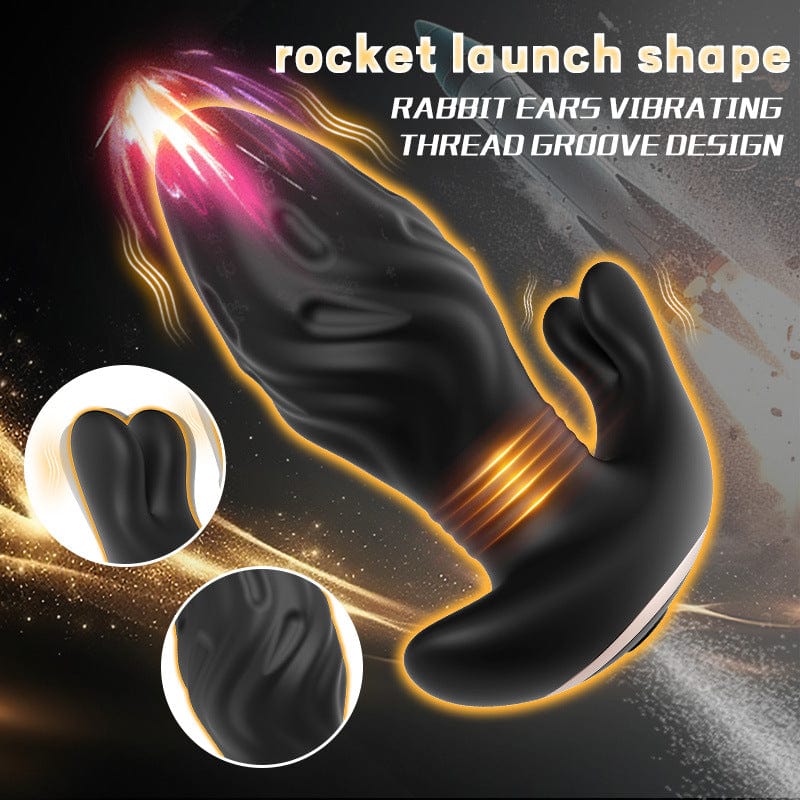 Male Prostate Massager Telescopic Vibration Anal Masturbator Anal Plug-IntimiLife