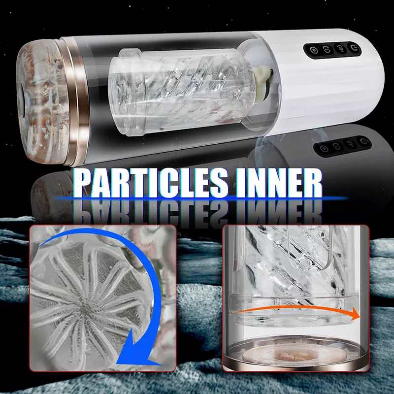 10-Frequency Rotating 10-Frequency Retractable Male Masturbator-IntimiLife