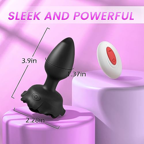 Butt plug displaying 10 different LED light colors in dark setting