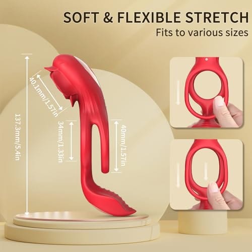 intimilife - Cock Ring with Rose Clitoral Stimulation-IntimiLife