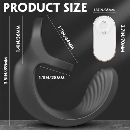 Remote Penis Vibrator Ring Prostate Massager Vibrating Cock Ring Sex Toys for Men-IntimiLife
