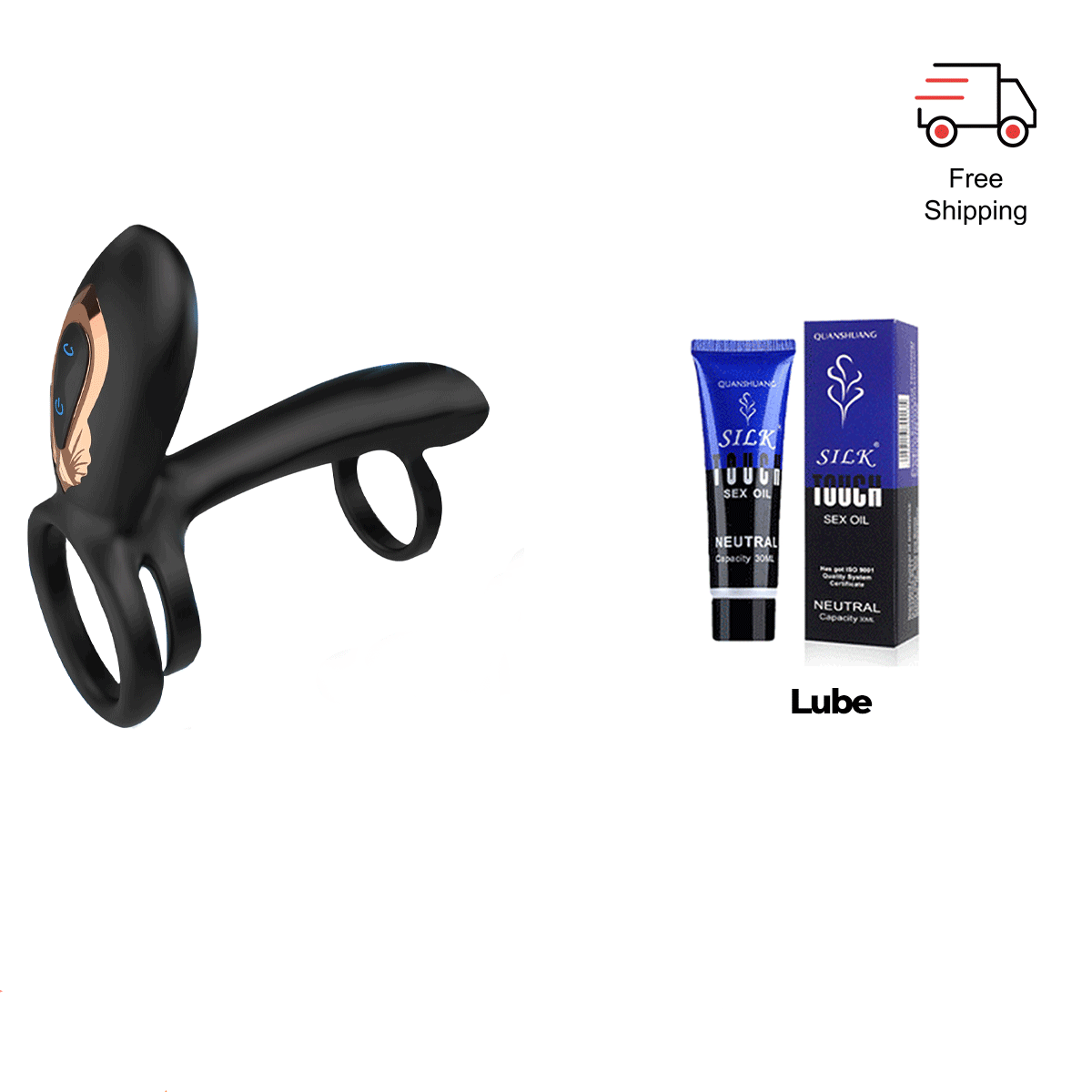 Intima - Vibe Ring for Couple G-Zone Intimate Stimulation side view and design details