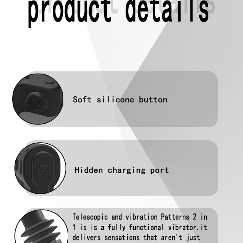 intimilife - Woman Telescopic Vibrator Men G Spot Anal Pussy Dildo Toy-IntimiLife